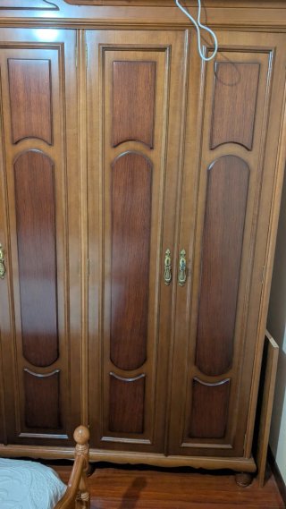 Armario 6 puertas de madera,coqueta,mesillas
