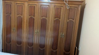 Armario 6 puertas de madera,coqueta,mesillas