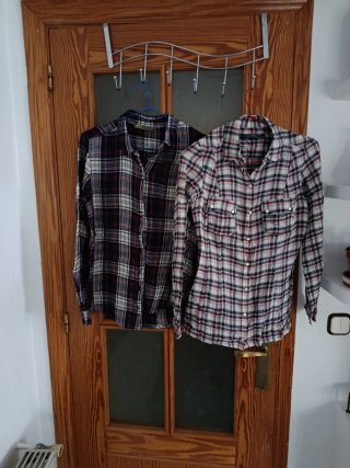 2 Camisas de cuadros Talla S