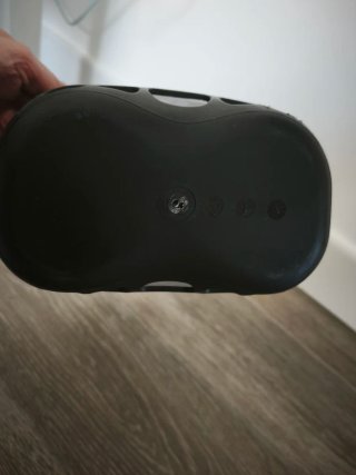 Cesta bici infantil negra con robot