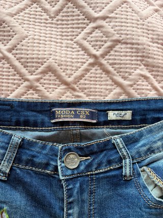 Calças Ganga Push Up Moda CSX Bordadas