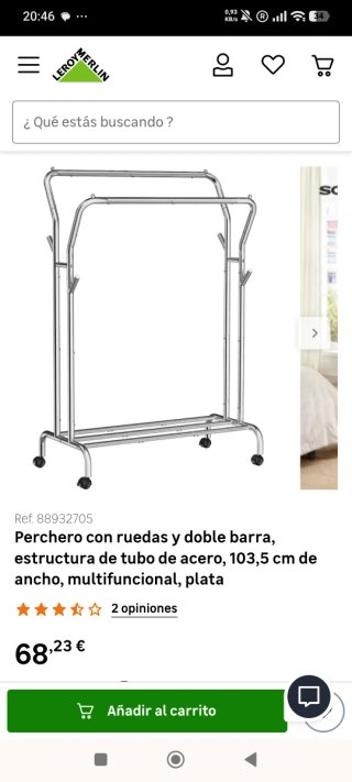 Perchero organizador de ropa songmics