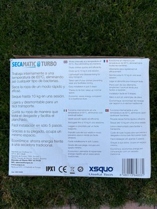 Secadora de Ropa Portátil Secamatic Turbo