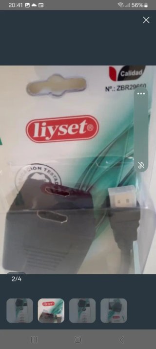 Cable Hyset HDMI 0.35m a 2 HDMI
