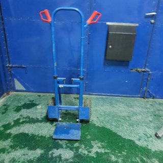 Carretilla de carga azul
