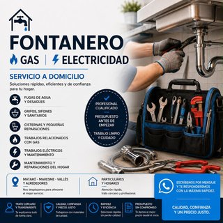 FONTANERO · GAS · ELECTRICIDAD | SERV. DOMICILIO