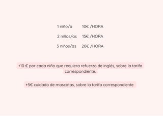 Cuidado de niños en Valdemoro + refuerzo de inglés