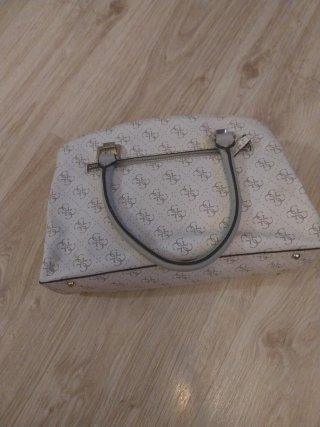 Bolso Guess blanco y gris original