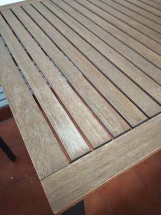Conjunto mesa y 2 sillas de jardín