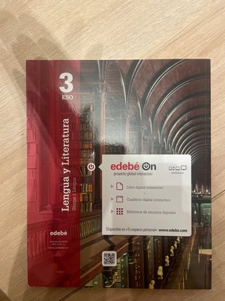 Dos libros de 3 de la eso de lengua y literatura