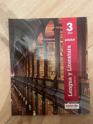 Dos libros de 3 de la eso de lengua y literatura