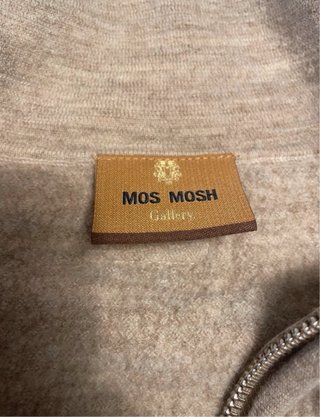 Sudadera Mos Mosh Beige Media Cremallera
