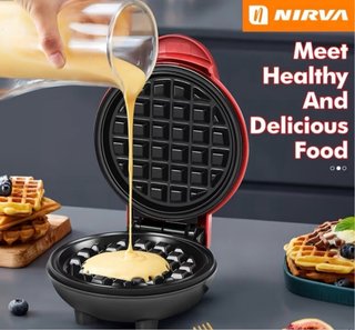 NIRVA Mini Macchina per Waffle 545W