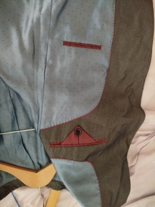 Traje de chaqueta gris