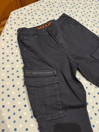 Pantalón Cargo Jack & Jones Negro