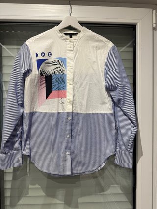 Camisa Armani Rayas y Estampado