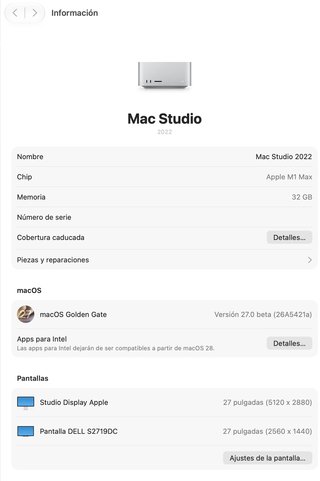Apple Mac Studio M1 Max 32GB RAM 1TB SSD
