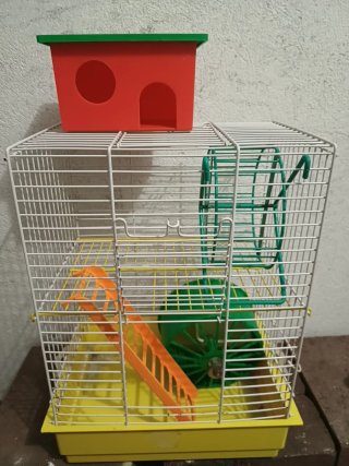 Jaula para hámster con accesorios
