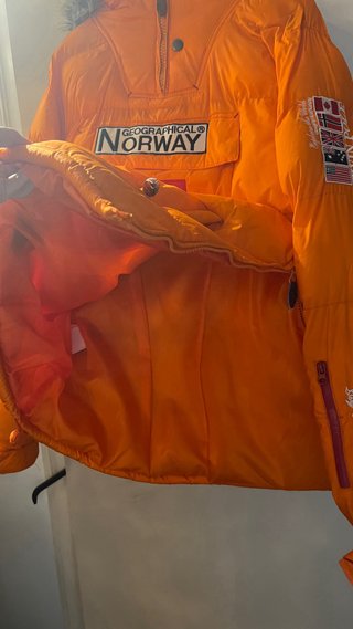 Chaqueta Geographical Norway Canguro Naranja