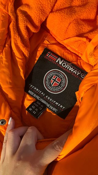 Chaqueta Geographical Norway Canguro Naranja
