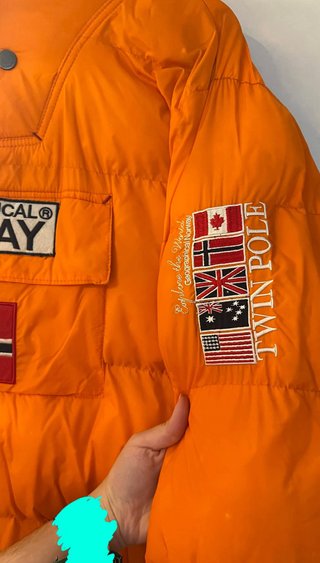 Chaqueta Geographical Norway Canguro Naranja