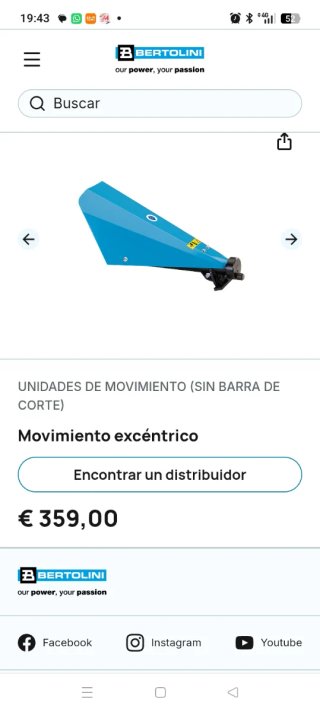 Segadora pequeña Bertolini 401 S