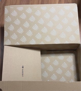 Cajas cartón Lacoste PRECIO POR LAS DOS