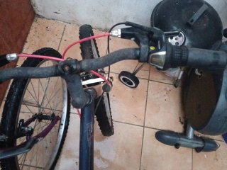 Bicicleta Montaña Azul y Morada