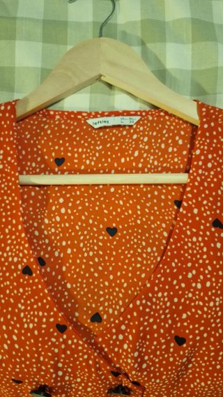 Blusa Lefties Estampada Corazones Talla L