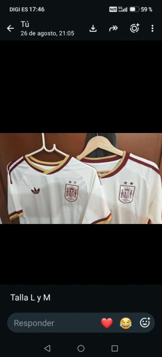 Camiseta Adidas España Talla L