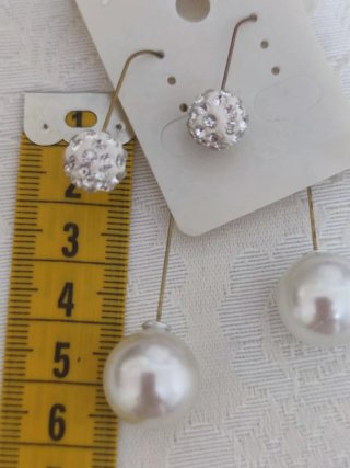 Orecchini donna con perle e strass