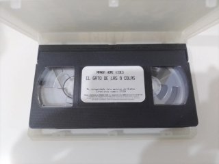 VHS El Gato de las 9 Colas (Dario Argento)