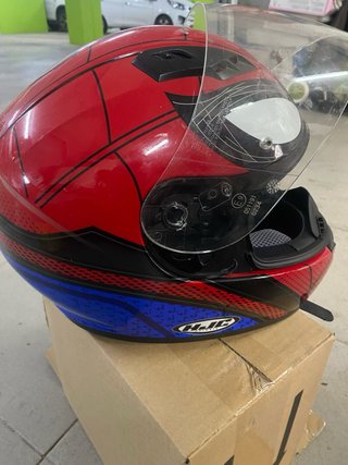 Casco Integral Moto Spiderman Marvel