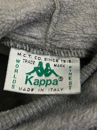 Sudadera Kappa cuello alto gris