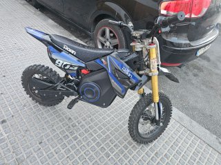 Moto Cross Roan Eléctrica Azul y Negra