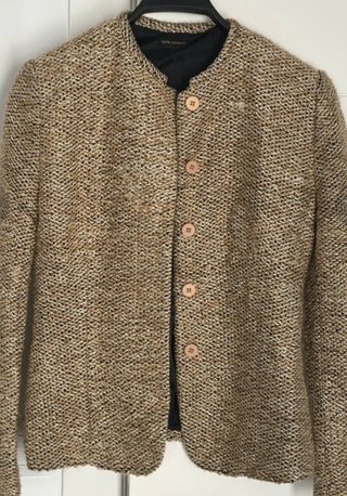 Chaqueta Carla Zampatti Beige Dorado
