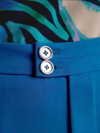 MOTF Pantalones de traje azul