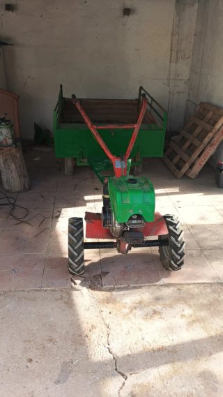 Motocultor gasolina con remolque