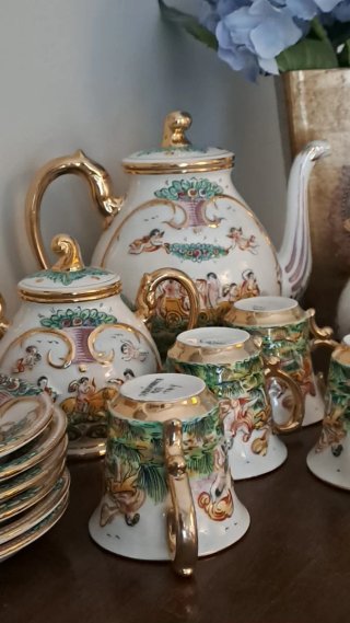Servizio porcellana Capodimonte caffè/tea