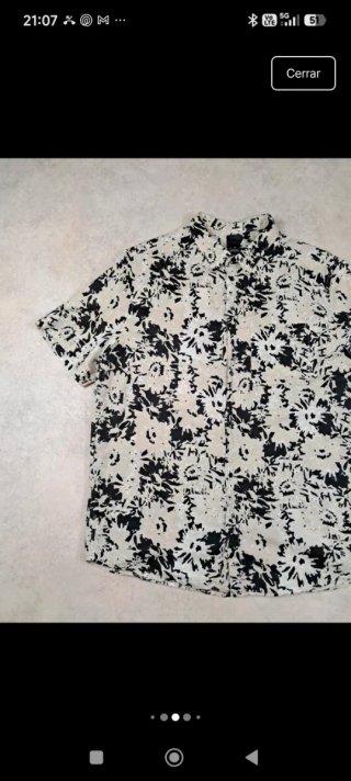 Camisa Hawaiana Estampada
