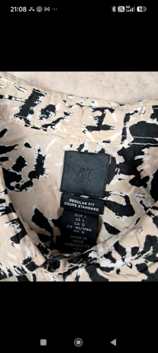 Camisa Hawaiana Estampada