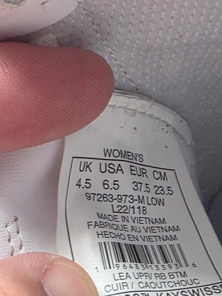 Zapatillas K-Swiss Mujer Talla 37