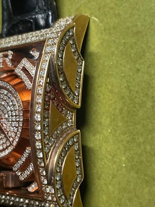 Reloj HRSharly Oro Diamantes Negro