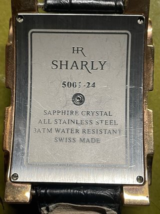 Reloj HRSharly Oro Diamantes Negro