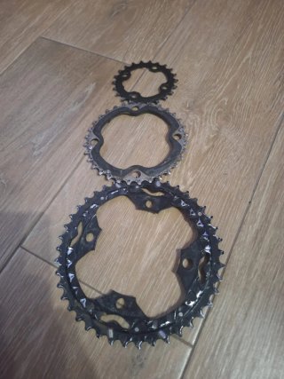 Set di 3 pacchi pignoni per bici MTB