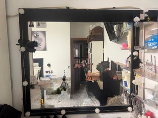 Dormitorio vintage negro y plata