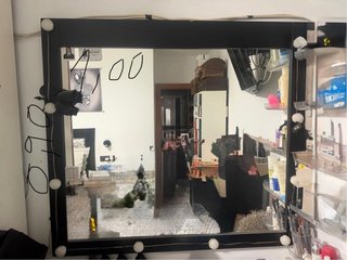 Dormitorio vintage negro y plata
