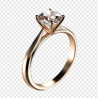 Anillo de oro con diamante