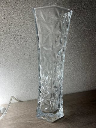 Vaso cristallo decorato