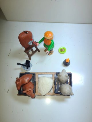 Lote 48.  Playmobil Curtidor Pieles